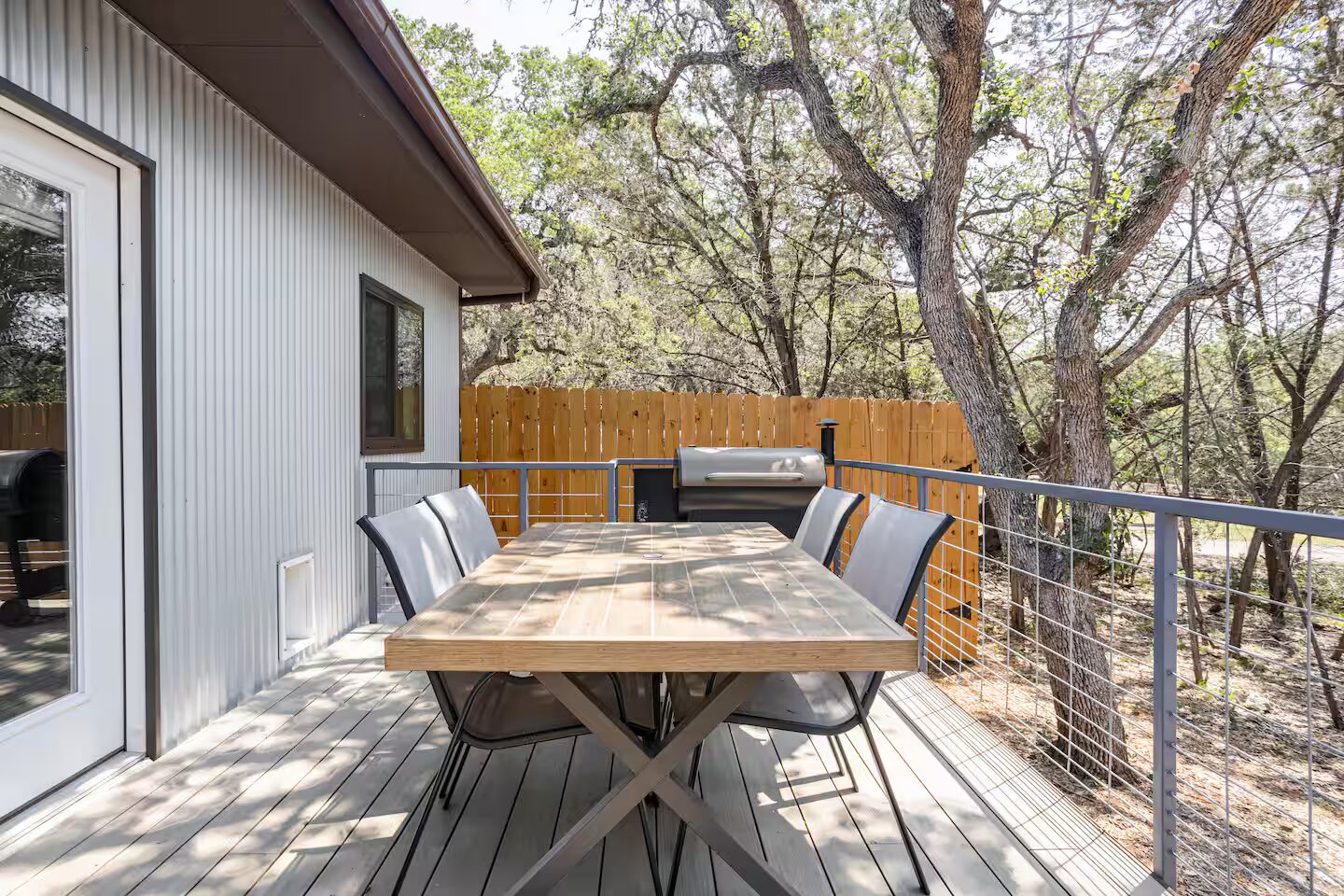 Deck and grill