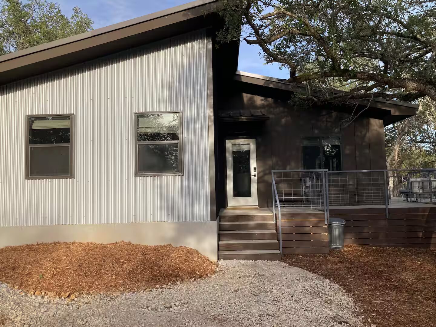 Front entrance of the Guadalupe River Bend House